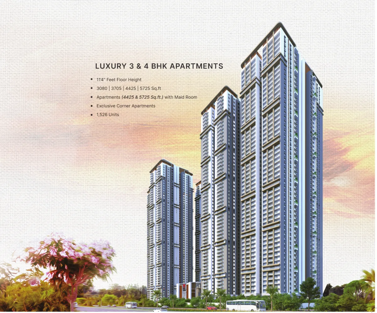 High-rise residential towers at Rajapushpa Infina in Manchirevula, Hyderabad